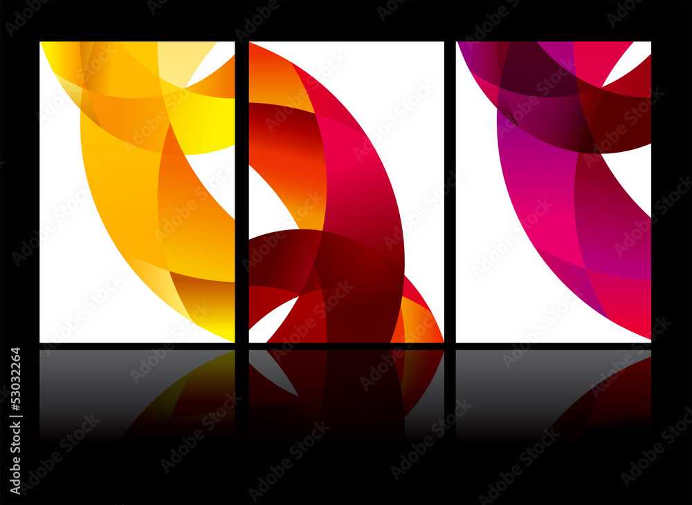 Poster vector abstract background set eps10