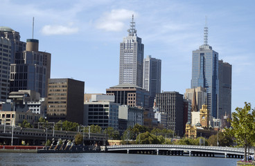 The city of Melbourne Victoria Australia.