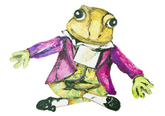 Composer Mozart - a frog