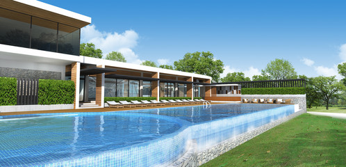 3d render of modern building 