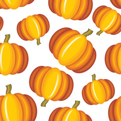 Pumpkin seamless pattern