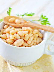 white beans in bowl