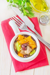 baked meat with vegetables