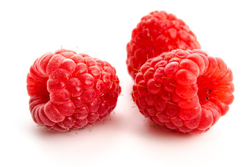 Drei Himbeeren