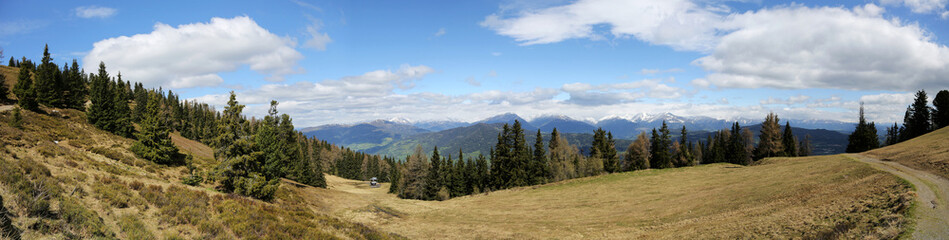 Fototapeta na wymiar Alpenpanorama, Steiermark