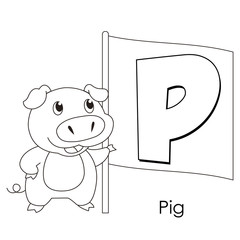 animal alphabet P