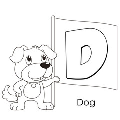 animal alphabet D