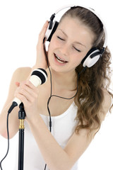 Teenager beim Singen