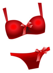 seductive red  lingerie collection - 53038458