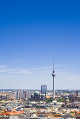 Fernsehturm television tower, Berlin views, Germany