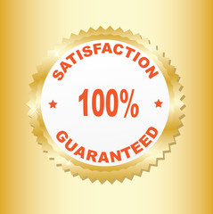 100% Satisfaction Guaranteed Sign