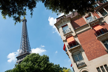 quartier de la tour Eiffel à Paris
