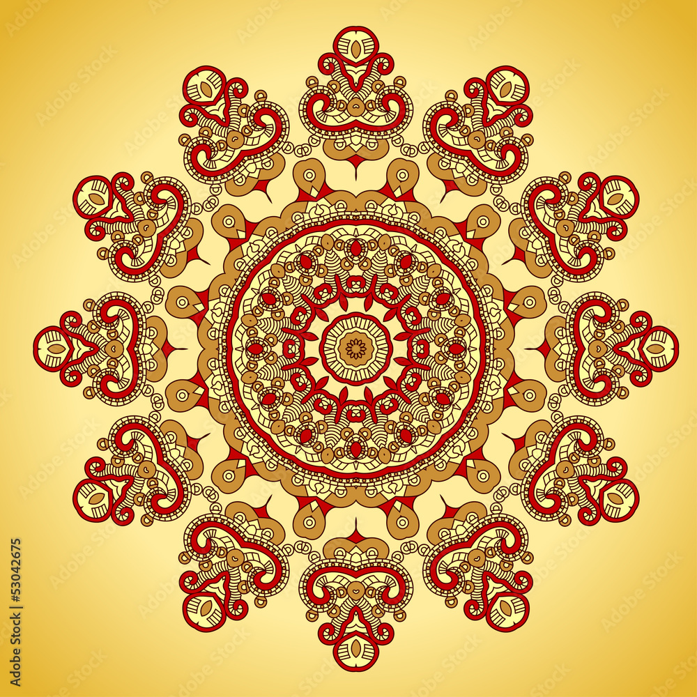 Aufkleber vector round decorative design element