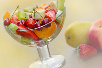 Salad with fresh fruits