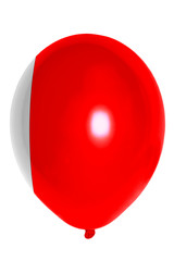 Balloon colored in  national flag of bahrain