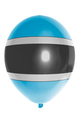 Balloon colored in  national flag of botswana