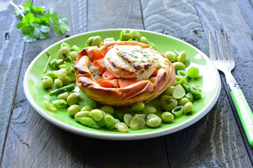 Pumpkin & Goats Cheese Filo Tart