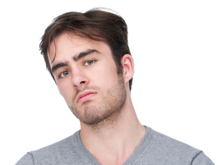 Fototapeta premium Close up portrait of a handsome young man