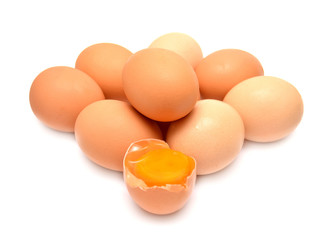 Raw eggs