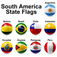 south america state flags