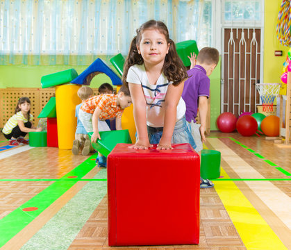 Cute Children In Gym