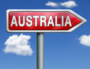 Australia road sign arrow