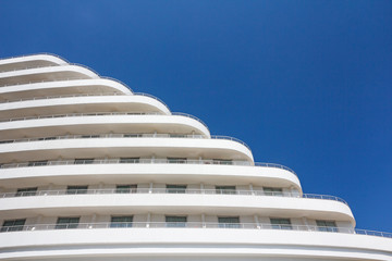 White building cascading down © EggHeadPhoto