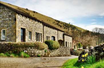 Row of cottages at Buckden in the Yorkshire Dales