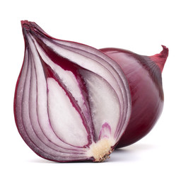 red onion bulb half