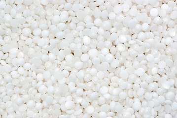 fine white polymer granules