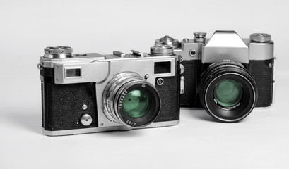 Two old film fotoapparta