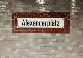 Alexanderplatz Wall Sign