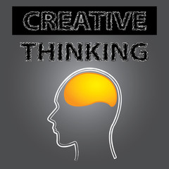 smart creative thinking brain