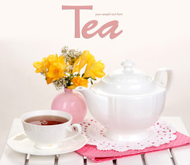 Beautiful set with tea