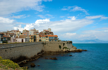 Fototapeta na wymiar Antibes - Miasta i wybrzeże Morza Śródziemnego