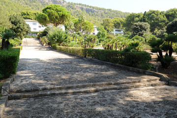 Rampe des jardins de l'hôtel Formentor à Majorque