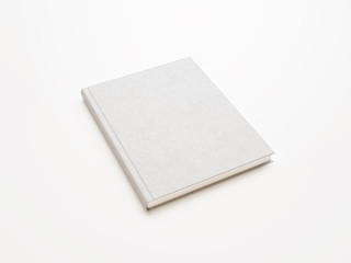 blank white book