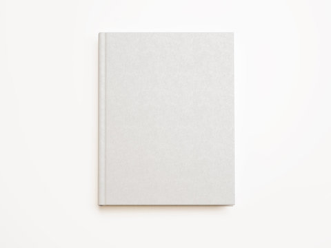 blank white book