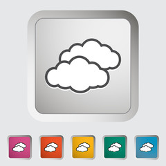 Overcast single icon.