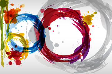 colored blots background