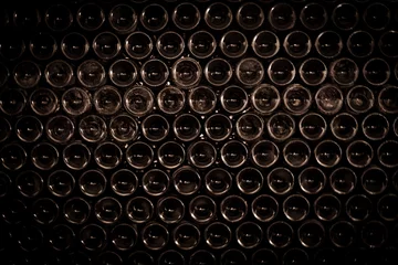 Wandcirkels aluminium Wine Bottles Background © SOMATUSCANI