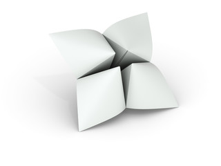 Blank paper fortune teller