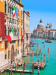 Photo sur Plexiglas Venise Grand Canal et Basilique Santa Maria della Salute, Venise, Italie