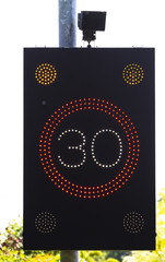 Speed Warning Sign