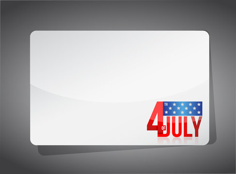 Fourth of july template illustration design