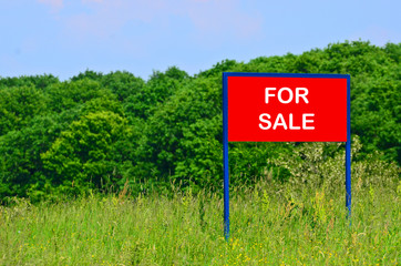 Land for sale concept