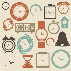 clock and time icons