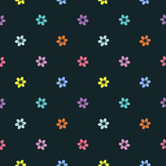 Fototapeta na wymiar Multicolored floral pattern