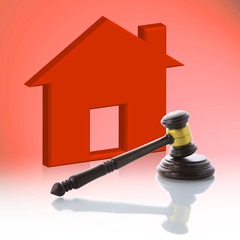 Judge gavel, Real Estate Auction