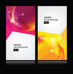 vector abstract background.Business card set. Eps 10